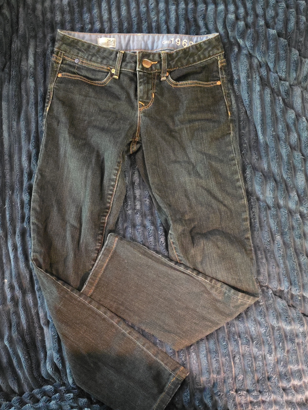 GAP Women's Always Skinny Jeans - Dark Blue Denim
